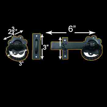 We now offer this beautiful Antique Style, Twisted Ring Latch